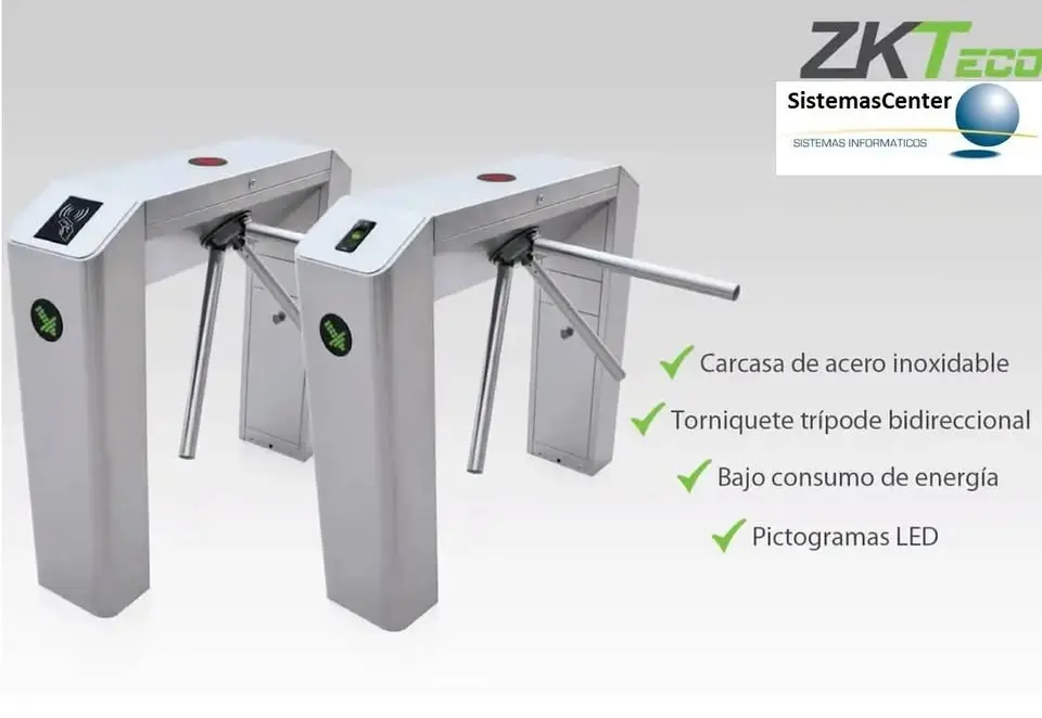 Molinete Peatonal Automatico ZKTECO TIPO PUENTE
